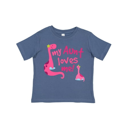 

Inktastic My Aunt Loves Me Girls Toddler T-Shirt