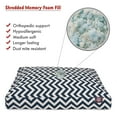 thumbnail image 3 of Majestic Pet | Chevron Shredded Memory Foam Rectangle Pet Bed For Dogs, Removable Cover, Navy, Small, 3 of 6