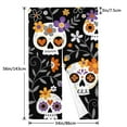thumbnail image 3 of XMXY Japanese Doorway Curtain Noren, Black Sugar Skulls Flowers Door Closet Curtain Panel, Room Dividers Privacy Tapestry, 34 x 56 Inches, 3 of 7