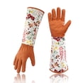 thumbnail image 2 of Guantes de jardinería de manga larga | Guantes de protección laboral resistentes a los pinchazos con puño extendido en la muñeca | Diseño cómodo, transpirable y elegante para poda, plantación, 2 of 3