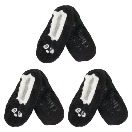 

BambooMN Adult Super Soft Warm Cozy Animal Slippers Panda Extra Large 3 Pairs