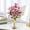 Pink*2, variant on Artificial Lily Bouquets, Silk Faux Easter Lilies with 18 Heads, Realistic Spring Flowers for Wedding Centerpieces, Home Vase Decor, Party & Event Arrangements (Yellow)