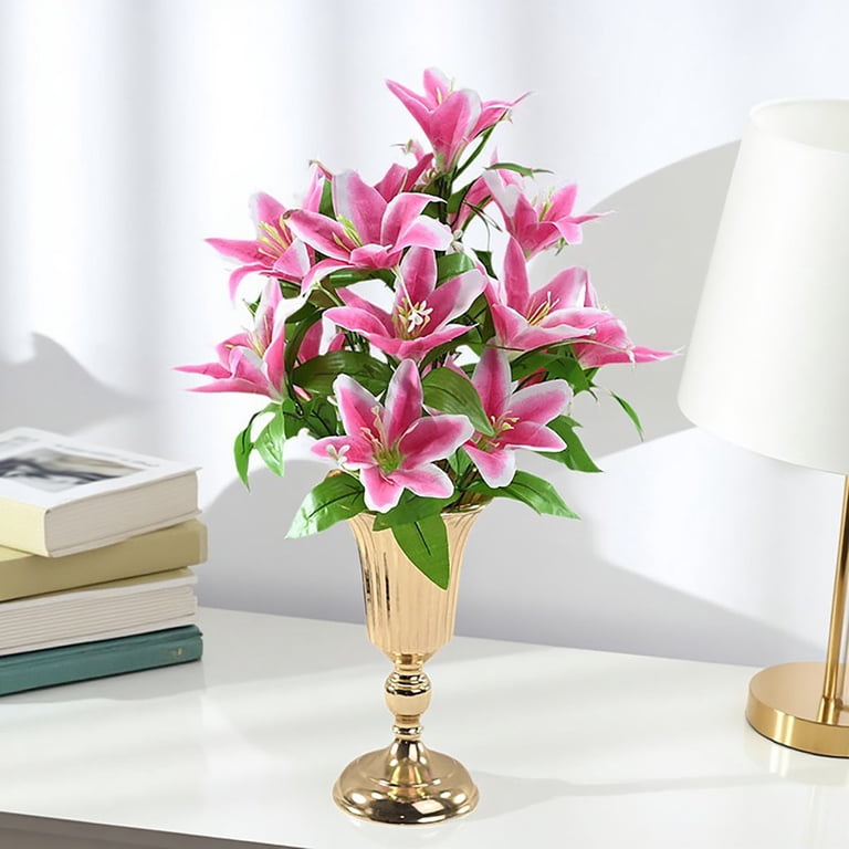 Artificial Lilies Flowers,18 Head Faux Lily Flower,20