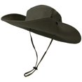 thumbnail image 4 of XIAOCHA Mens Detachable‑Mask Boonie Hat Solid Sun Hat Outdoor Wide‑Brim Hat,OTHER2, 4 of 8