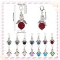 thumbnail image 2 of 1Set 1 Box 14 Colors Crochet Stitch Markers Charms Knitting Markers Charms Rhinestone Resin Wing Locking Stitch Markers with Lobsters Clasp Clip Marker Charm for Knit Weaving Sewing Accessories, 2 of 6