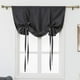 thumbnail image 1 of Zhuge Cortina opaca con lazo, aislante térmico, ajustable, para ventanas pequeñas, con bolsillo para barra (46" x 63", color negro), 1 of 5