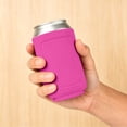 thumbnail image 2 of Standard Can Coolier Sleeve,Beer Bottle Sleeve,Foldable Drink Holder,Soft Insulated Beer Can Cooler Sleeve,Bottle Sleeve Cooler Holder forInsulated Drinks Cold Beverage,2.75x5.11 inch(Hot Pink), 2 of 8