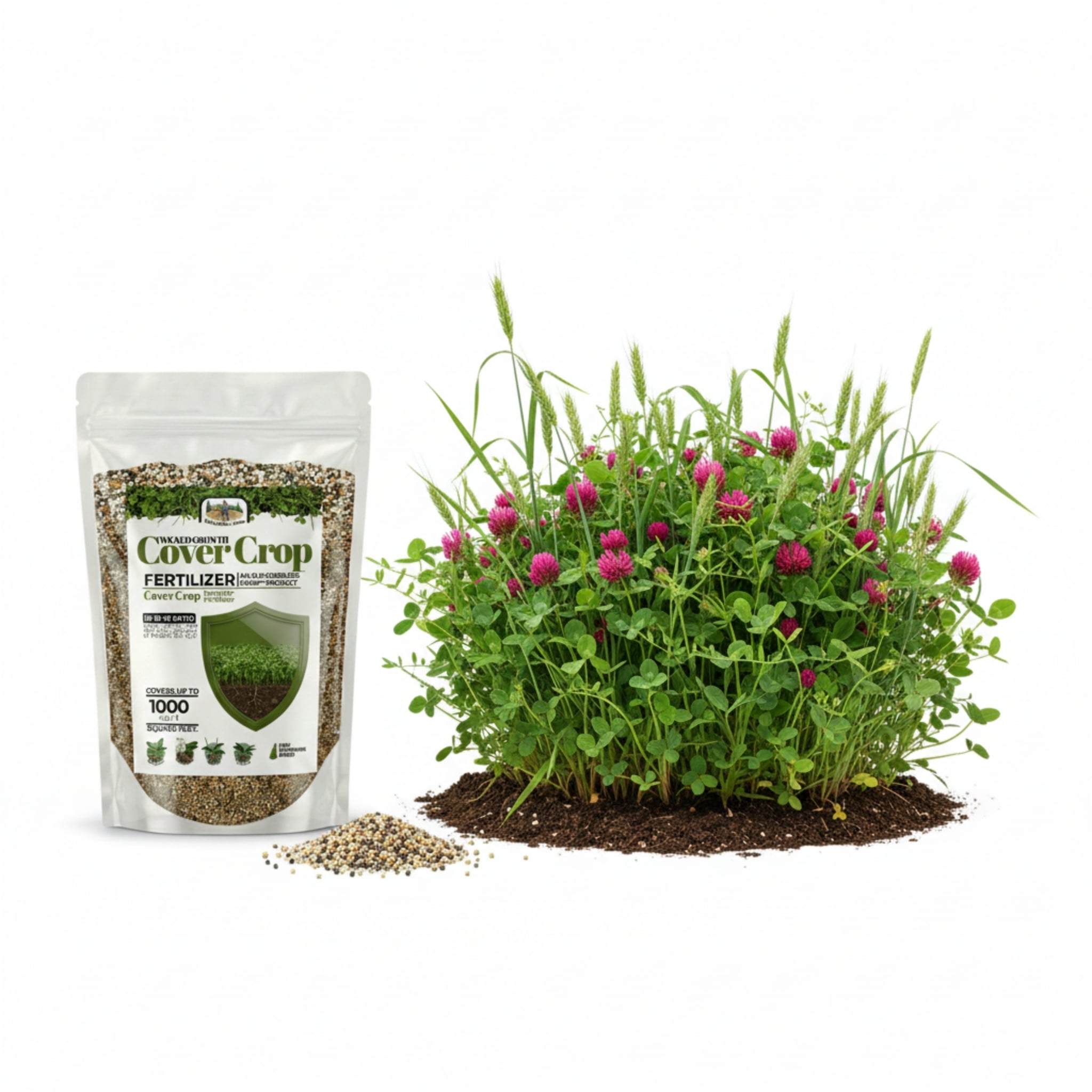 Old Cobblers Farm™ Cover Crop Food - Premium Fertilizer - Improves Soil Quality, boosts Organic Matter, and restores Soil Balance Between plantings (15 lbs)