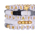 thumbnail image 2 of 5 Pulseras Amistad Con Cuentas Letras para Niñas Y Mujeres Fans Taylor (estilo F), 2 of 4
