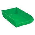 thumbnail image 4 of Plastic Shelf Bin Nestable 11-1/8"W x 17-7/8" D x 4"H Green, Lot of 12, 4 of 4