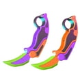 thumbnail image 1 of Cuchillo de rábano de juguete creativo que desarrolla la capacidad práctica de impresión 3D. Cuchillo antiestrés para naranja violeta, 1 of 7