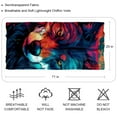 thumbnail image 2 of Wolf Beautiful Translucent Chiffon Yarn Hair Scarf 180*73 (70.86*28.7in) - Light and Breathable Silk Wrap, 2 of 6