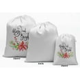thumbnail image 2 of Darling Souvenir White Merry & Bright Christmas Party Supplies Gift Pouches Favor&nbsp;Candy Bags&nbsp;15 Pieces, 2 of 5