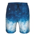 thumbnail image 3 of Balery Blue Glitter Sparkles Traje de Baño Estilo Hawaiano para Hombre, Shorts de Secado Rápido con Bolsillos-3X-Large, 3 of 6