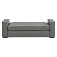 thumbnail image 2 of Christopher Knight Home 57.7" Rectangle Faux Leather Ottoman Bench with Armrests, Grey, 2 of 5