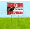 thumbnail image 1 of Guard Dogs On Premises (18" x 24") Yard Sign, Includes Metal Step Stake, 1 of 6