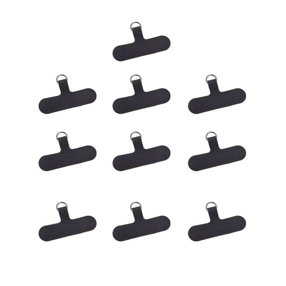 GJX 10Pcs Mobile Phone Tether Tabs with Adhesive Colorful Cell Phone Lanyard Patches Anti-Loss Security Lanyard Connector Strap Replacement Part for Universal Smartphone