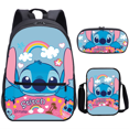 thumbnail image 2 of Star Baby Stitch Satchel Three-piece Student Backpack Satchel Pencil Bag-week, 2 of 4