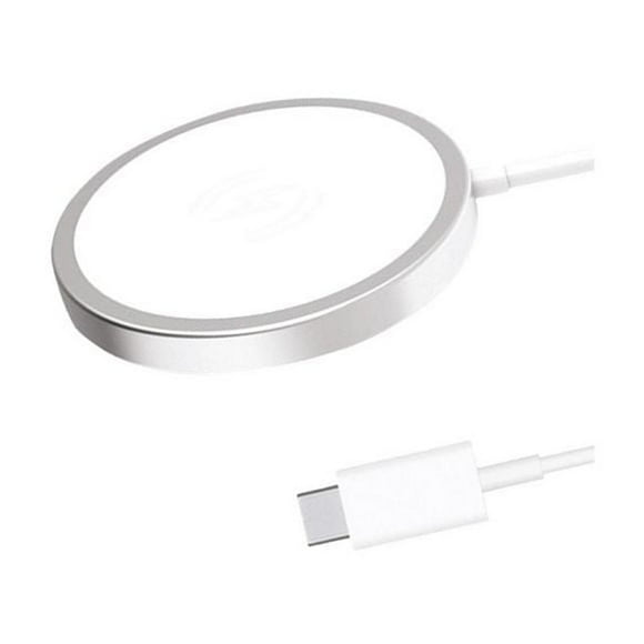 Chargeur CJ Tech rapide Magsafe sans fil 15 watts - Blanc