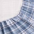 thumbnail image 3 of Laura Ashley - Flannel Sheets Queen Size, Anti-Pilling & Wrinkle Resistant Cotton, Touchably Soft for All-Season Comfort Bed with Matching Pillowcases Fitted Sheet (Mulholland Plaid Blue), 3 of 4