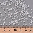 thumbnail image 3 of 1Bag 12/0 Grade A Round Glass Seed Beads Transparent Frosted Style AB Color Plated Clear AB 2x1.5mm Hole: 0.8mm 30000pcs/bag, 3 of 5