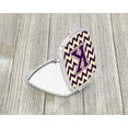 thumbnail image 2 of Letter K Chevron Purple and Gold Compact Mirror CJ1058-KSCM, 2 of 4