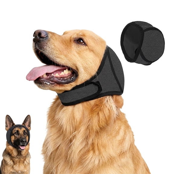 Dog Noise Canceling Earmuffs – Waterproof Calming Ear Covers for Anxiety Relief, Adjustable S/M Sizes for All Breeds(1PCS-Size S)
