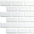 thumbnail image 1 of Panneau Mural 3D en PVC Imitation Briques Blanches Dundee Deco, 3,2 Pi X 1,6 Pi, Décoration Intérieure pour Panneaux Muraux, Application Commerciale et Résidentielle, 5 Pi2 Chacun, Lot de 10, 1 of 6