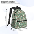 thumbnail image 4 of Picia Mushrooms Gnome Large Capacity Backpack Classic Style Backpack Casual Backpack Water-Resistant School Work Travel Outdoor Backpack, 4 of 8