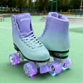 thumbnail image 3 of JZY Quad Roller Skates with Light-Up Wheels,High-Top Design for Women, Men & Teens, 3 of 7