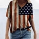 thumbnail image 2 of Blusa de manga corta con cuello en V para mujer, informal, sexy, a la moda, de verano Pompotops  hkajfhjk470252, 2 of 5