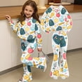thumbnail image 7 of Grblisyd Back to School Outfits for Girls 2PCS Crew Neck Long Sleeve Top & Flare Pants withCute Stationery Print Casual Girl Clothes, 7 of 7