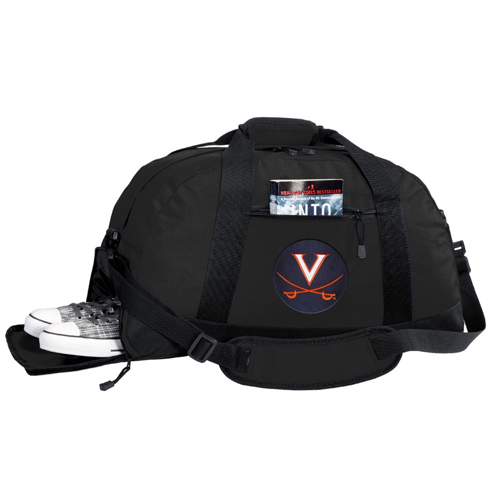 UVA Duffel Bag or University of Virginia Gym Bag WITH SHOE POCKET