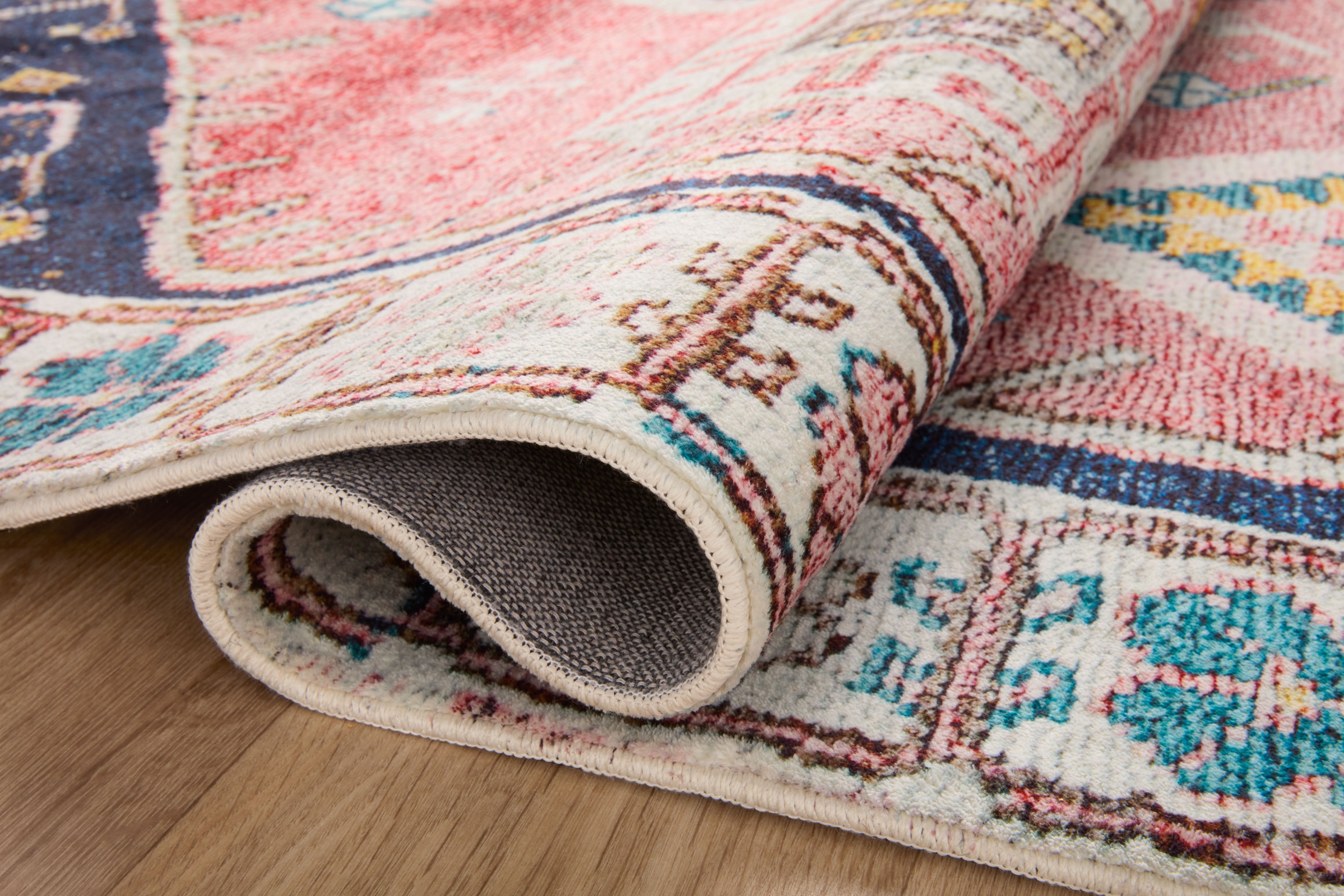 Loloi Fiona Rust / Navy 7'-6" x 9'-6" Area Rug