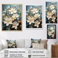 thumbnail image 4 of Designart "Paradise Of White And Yellow Blooming Plumeria II" Plumeria Floater Framed Wall Art Prints, 4 of 5