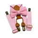 thumbnail image 4 of Tirantes y pajarita para niños, accesorios de vestir con forma de Y y 4 clips para esmoquin Rosa, 4 of 9