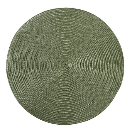 

COOLL Round Woven Placemat Dining Table Mat Disc Bowl Pad Coaster Waterproof Decor