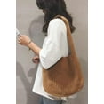 thumbnail image 5 of Kukuzhu Women's Hobo Bag Crocheted Shoulder Bag Large Knitted Handbags Tote Aesthetic Purse Top Handle Bag, 5 of 8