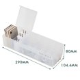 thumbnail image 1 of Caja de almacenamiento de cables, contenedor de línea de datos de plástico transparente para papelería de escritorio, línea de carga de datos de auriculares multifuncionales, 1 of 4