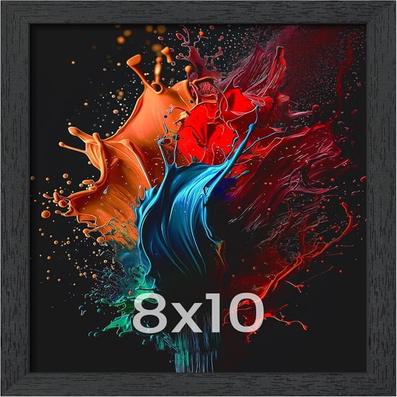 8x10 Picture Frame, Wall Gallery Photo Frames with Engineered Wood, Black 1 Pack