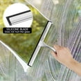 thumbnail image 2 of Shower Squeegee Stainless Steel Window Squeegee with Anti-Slip Handle Multi-Purpose Shower Wiper Household Window Mirror Squeegee for Window Glass Tile Cleaning, 2 of 7