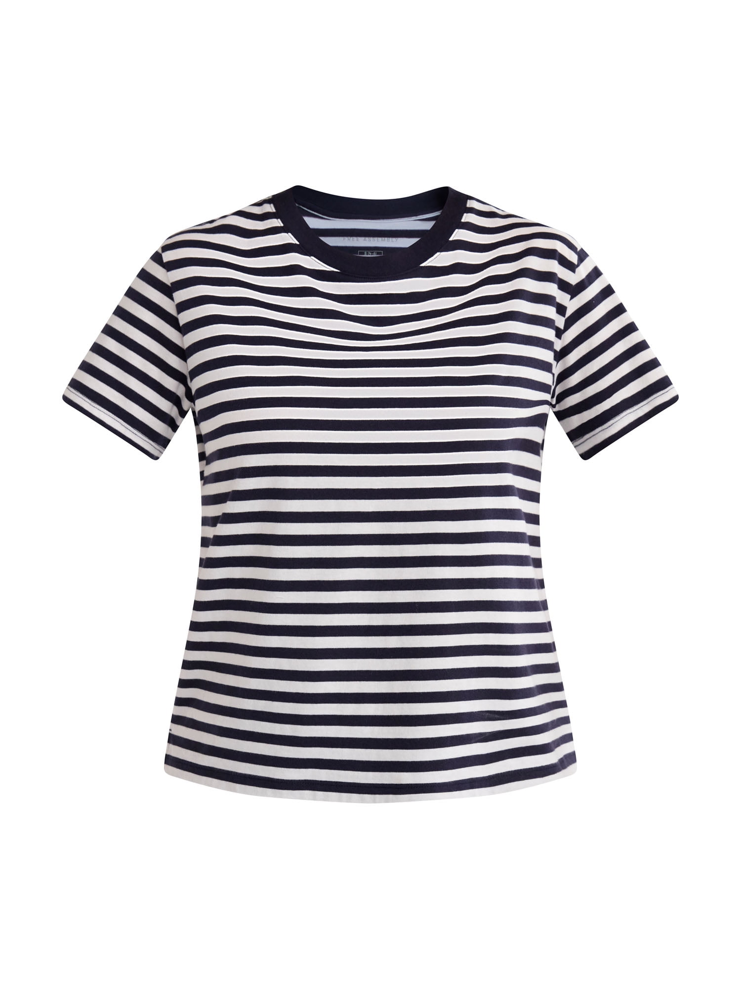 Free Assembly Women's and Women's Plus Cotton Cropped Boxy Tee with Short Sleeves, Sizes XS-4X
