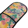 thumbnail image 4 of Yayeee Double Oven Mitt Kitchen Heat Resistant Baking 35" x7" Quilted Glove, Yellow Floral Wave, 4 of 6