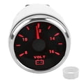 thumbnail image 2 of 52mm Marine Voltmeter Gauge, IP67 Waterproof, 7 Colors Backlight, for Boat RV Car, Wide Application, 2 of 7