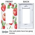 thumbnail image 3 of Yayeee Rocker Switch Wall Plate 1-Gang 4.6"x2.9" Home Decorative Outlet Cover, White Apple Pattern, 3 of 6