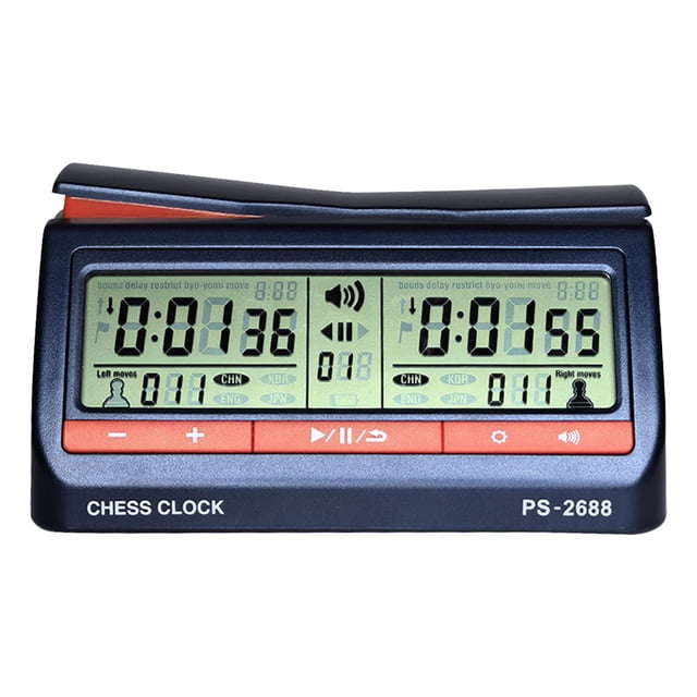 Reloj Ajedrez Profesional Hugtrwg Con Carga USB Multifuncional Internacional