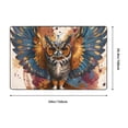 thumbnail image 2 of Shaggy Area Rug, Colorful Owl Tattoo Art Rugs for Living Room Bedroom Non Slip Door Mat Indoor Carpet Machine Washable Nursery Home Decor Floor Mats for Entryway 60x39in, 2 of 5