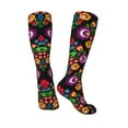 thumbnail image 4 of Haiem Traditional Floral Polish Socks, Funny Novelty Crazy Design Cotton Socks Sports Socks Knee High Socks For Men, Women,1Pairs - Gift For Working Friends, 4 of 9