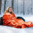 thumbnail image 3 of Saco de dormir de emergencia, impermeable, portátil, manta térmica, para exteriores, camping, mochilero, senderismo, saco vivac para adultos., 3 of 8