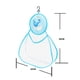 thumbnail image 2 of Bolsa de almacenamiento de juguetes de agua para baño, organizador de dibujos animados, malla colgante de gran capacidad, 2 of 6